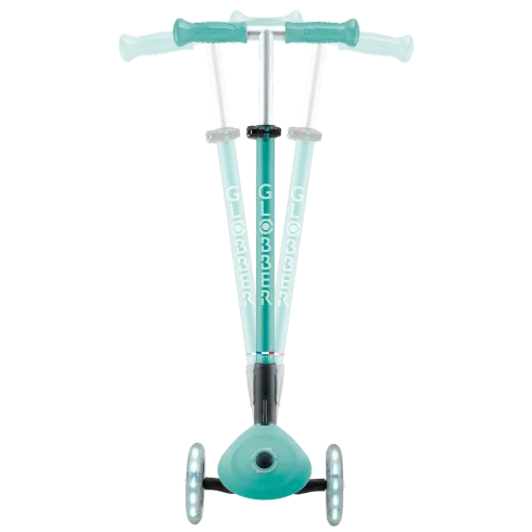 Monopattino per Bambini a 3 Ruote Verde Menta con Luci LED Regolabile