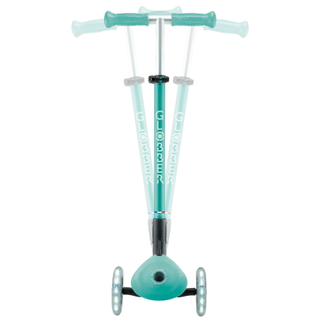 Monopattino per Bambini a 3 Ruote Verde Menta con Luci LED Regolabile