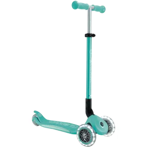 Monopattino per Bambini a 3 Ruote Verde Menta con Luci LED Regolabile