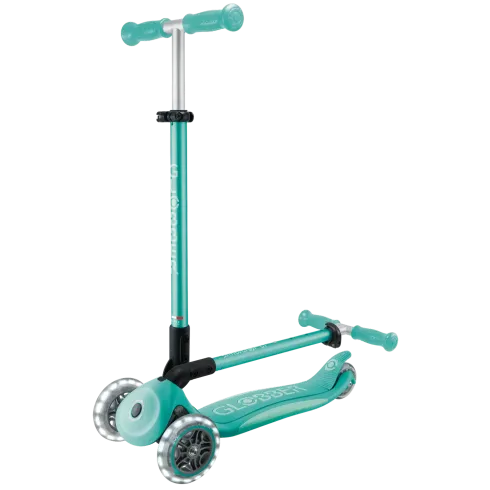 Monopattino per Bambini a 3 Ruote Verde Menta con Luci LED Regolabile