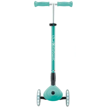 Monopattino per Bambini a 3 Ruote Verde Menta con Luci LED Regolabile