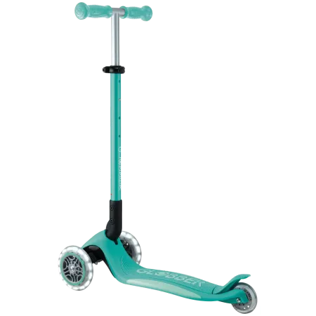 Monopattino per Bambini a 3 Ruote Verde Menta con Luci LED Regolabile