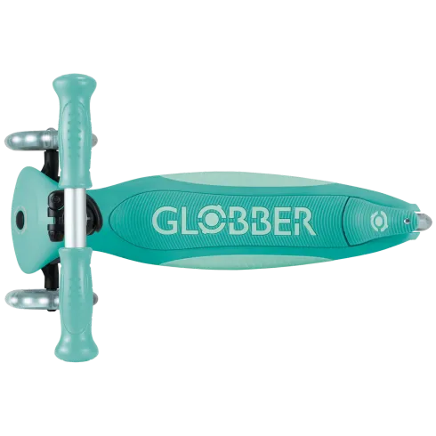 Monopattino per Bambini a 3 Ruote Verde Menta con Luci LED Regolabile