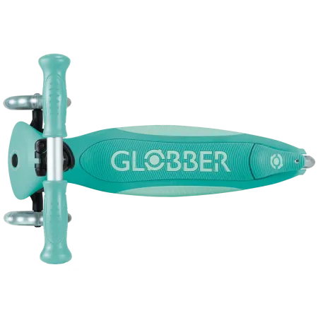 Monopattino per Bambini a 3 Ruote Verde Menta con Luci LED Regolabile