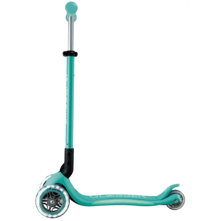 Monopattino per Bambini a 3 Ruote Verde Menta con Luci LED Regolabile