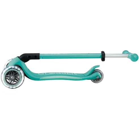 Monopattino per Bambini a 3 Ruote Verde Menta con Luci LED Regolabile