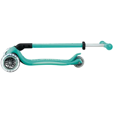 Monopattino per Bambini a 3 Ruote Verde Menta con Luci LED Regolabile