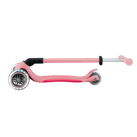 Monopattino per Bambini 3 Ruote Rosa Pastello con Luci LED Regolabile
