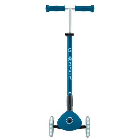Monopattino per Bambini a 3 Ruote Blu Petrolio con Luci LED Regolabile