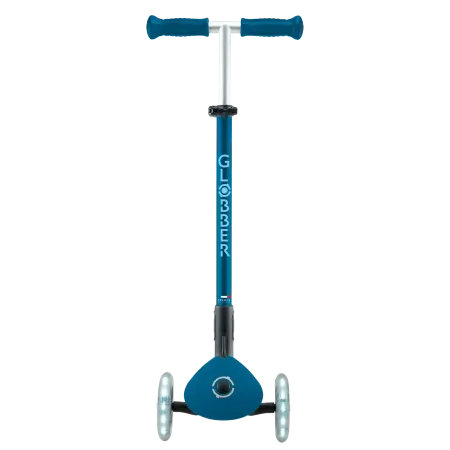 Monopattino per Bambini a 3 Ruote Blu Petrolio con Luci LED Regolabile