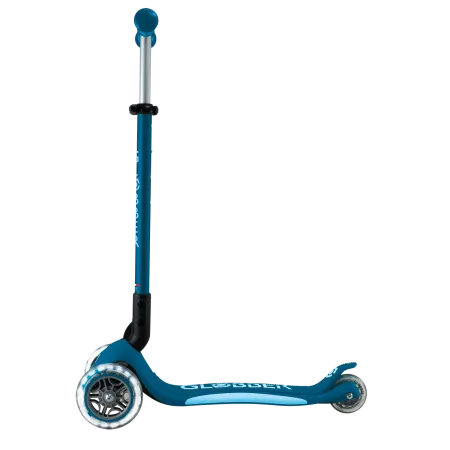 Monopattino per Bambini a 3 Ruote Blu Petrolio con Luci LED Regolabile