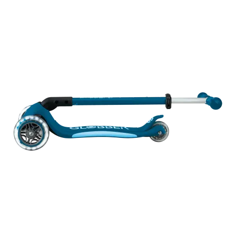 Monopattino per Bambini a 3 Ruote Blu Petrolio con Luci LED Regolabile