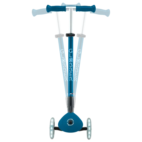 Monopattino per Bambini a 3 Ruote Blu Petrolio con Luci LED Regolabile