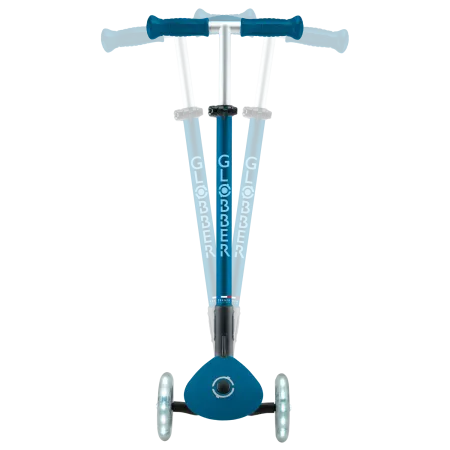 Monopattino per Bambini a 3 Ruote Blu Petrolio con Luci LED Regolabile