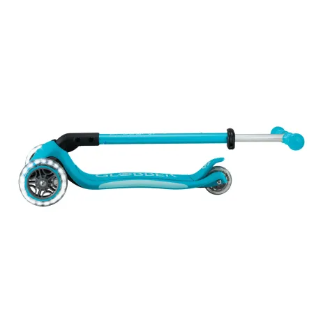 Monopattino per Bambini a 3 Ruote Blu Acqua con Luci LED Regolabile