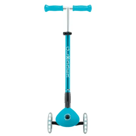 Monopattino per Bambini a 3 Ruote Blu Acqua con Luci LED Regolabile