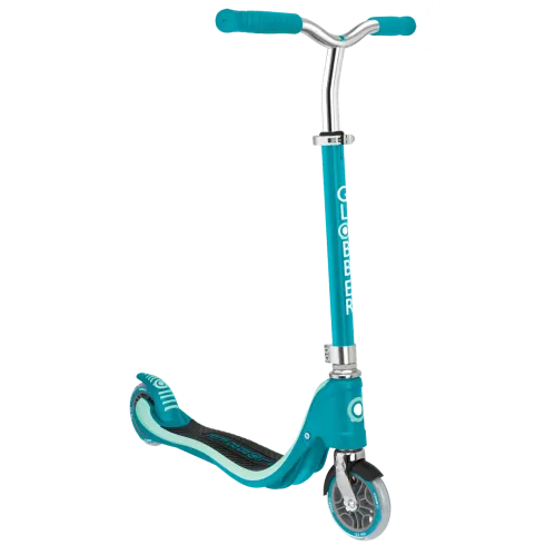 Monopattino Regolabile Bambini 6+ a 2 Ruote 100 kg Verde Acqua Robusto