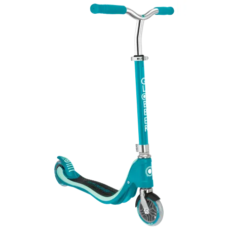 Monopattino Regolabile Bambini 6+ a 2 Ruote 100 kg Verde Acqua Robusto