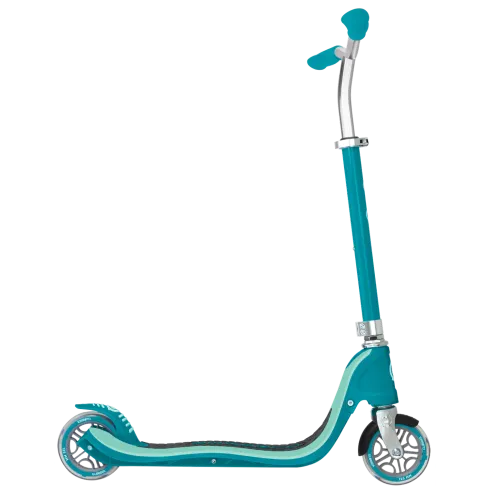 Monopattino Regolabile Bambini 6+ a 2 Ruote 100 kg Verde Acqua Robusto