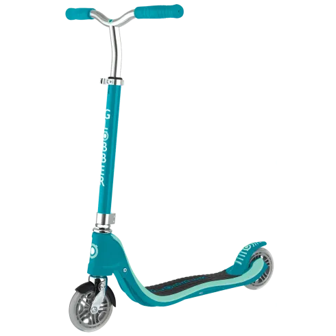 Monopattino Regolabile Bambini 6+ a 2 Ruote 100 kg Verde Acqua Robusto