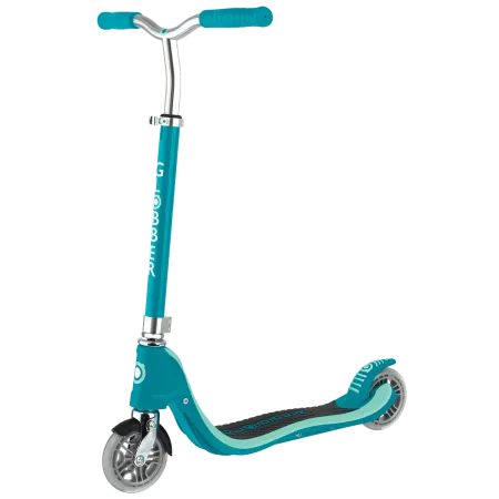 Monopattino Regolabile Bambini 6+ a 2 Ruote 100 kg Verde Acqua Robusto