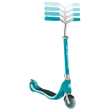 Monopattino Regolabile Bambini 6+ a 2 Ruote 100 kg Verde Acqua Robusto