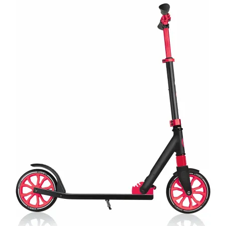 Monopattino per Bambini 8+ Nero Rosso con Ruote Grandi Fino a 100 kg