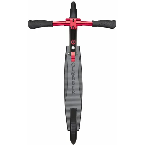 Monopattino per Bambini 8+ Nero Rosso con Ruote Grandi Fino a 100 kg