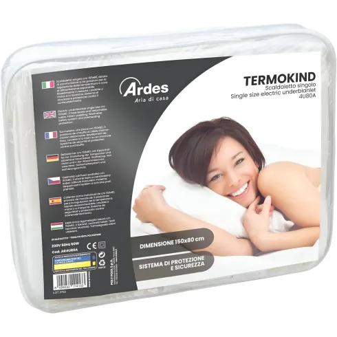 Scaldaletto Elettrico Ardes Singolo 80x150 cm 3 Temperature Poliestere