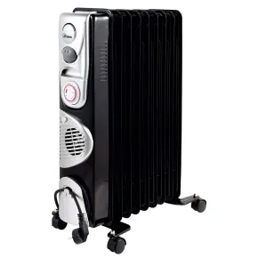Termoradiatore Elettrico Ardes 9 Elementi 2000W con Termostato Nero