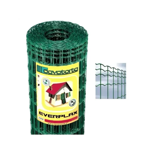 Rete per Recinzione 80 Altezza Rotolo 25 mt Zincata Plastificata Elettrosaldata