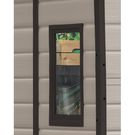 Keter Box Manor 185x236 per Esterno in Resina Capanno Porta Attrezzi Beige