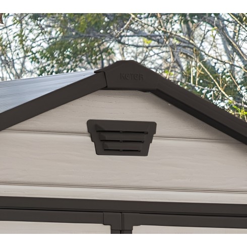 Keter Box Manor 185x236 per Esterno in Resina Capanno Porta Attrezzi Beige