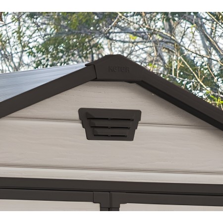 Keter Box Manor 185x236 per Esterno in Resina Capanno Porta Attrezzi Beige