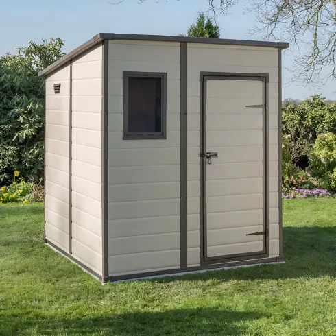 Keter Casetta Addossata Oakland in Resina PVC Box Armadio Giardino