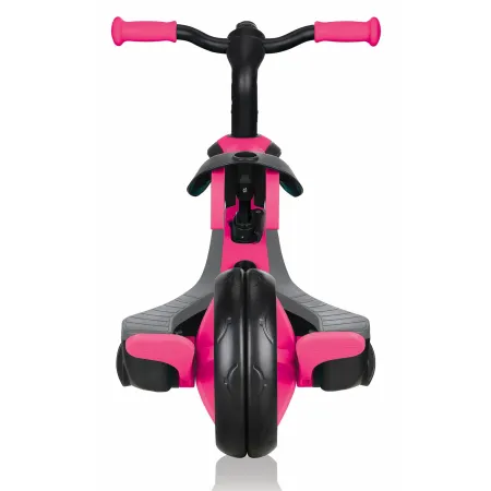 Triciclo Evolutivo per Bambini 4 in 1 Nero Rosa Neon Regolabile