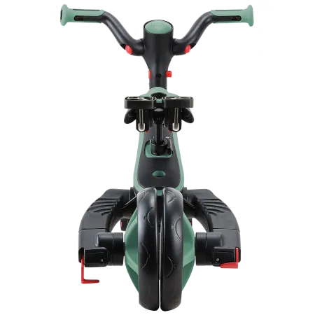 Triciclo Pieghevole 4 in 1 per Bambini Verde Oliva con Ruote EVA