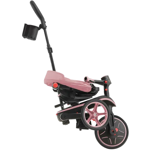 Triciclo Pieghevole 4 in 1 per Bambini Verde Oliva con Ruote EVA