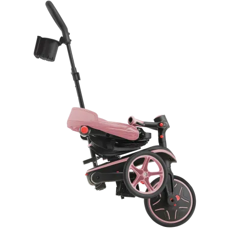 Triciclo Pieghevole 4 in 1 per Bambini Verde Oliva con Ruote EVA