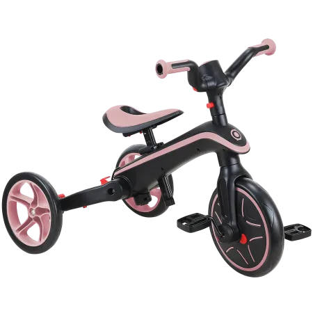 Triciclo Pieghevole 4 in 1 per Bambini Verde Oliva con Ruote EVA