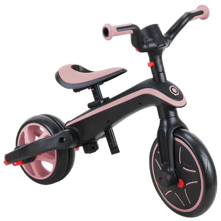 Triciclo Pieghevole 4 in 1 per Bambini Verde Oliva con Ruote EVA