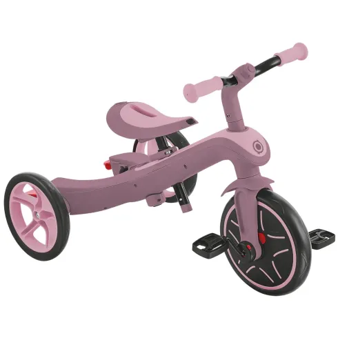 Triciclo Evolutivo Rosa 4 in 1 Regolabile Seconda Infanzia 20kg