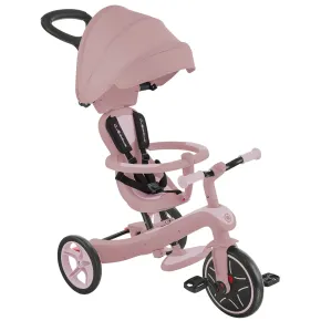 Triciclo Evolutivo Rosa 4 in 1 Regolabile Seconda Infanzia 20kg