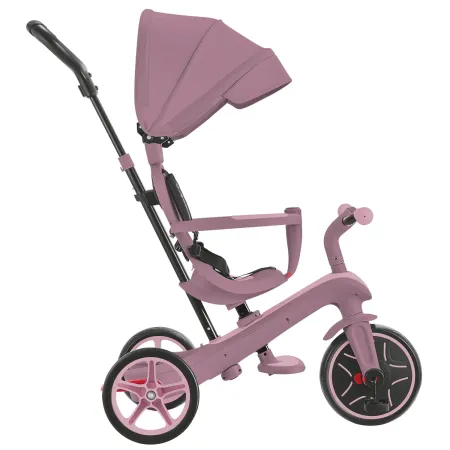 Triciclo Evolutivo Rosa 4 in 1 Regolabile Seconda Infanzia 20kg
