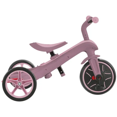 Triciclo Evolutivo Rosa 4 in 1 Regolabile Seconda Infanzia 20kg