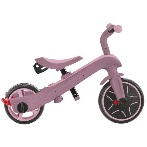 Triciclo Evolutivo Rosa 4 in 1 Regolabile Seconda Infanzia 20kg