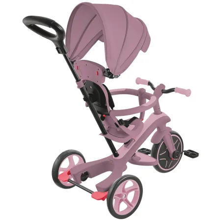 Triciclo Evolutivo Rosa 4 in 1 Regolabile Seconda Infanzia 20kg