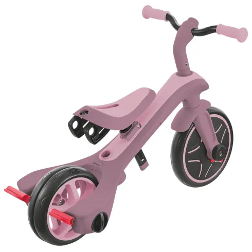 Triciclo Evolutivo Rosa 4 in 1 Regolabile Seconda Infanzia 20kg