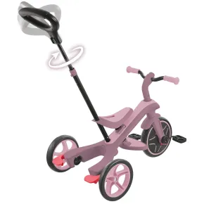 Triciclo Evolutivo Rosa 4 in 1 Regolabile Seconda Infanzia 20kg 2