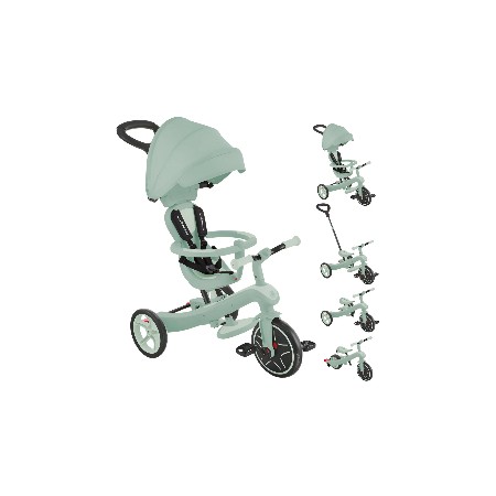 Triciclo Evolutivo Verde 4 in 1 Regolabile Seconda Infanzia 20kg